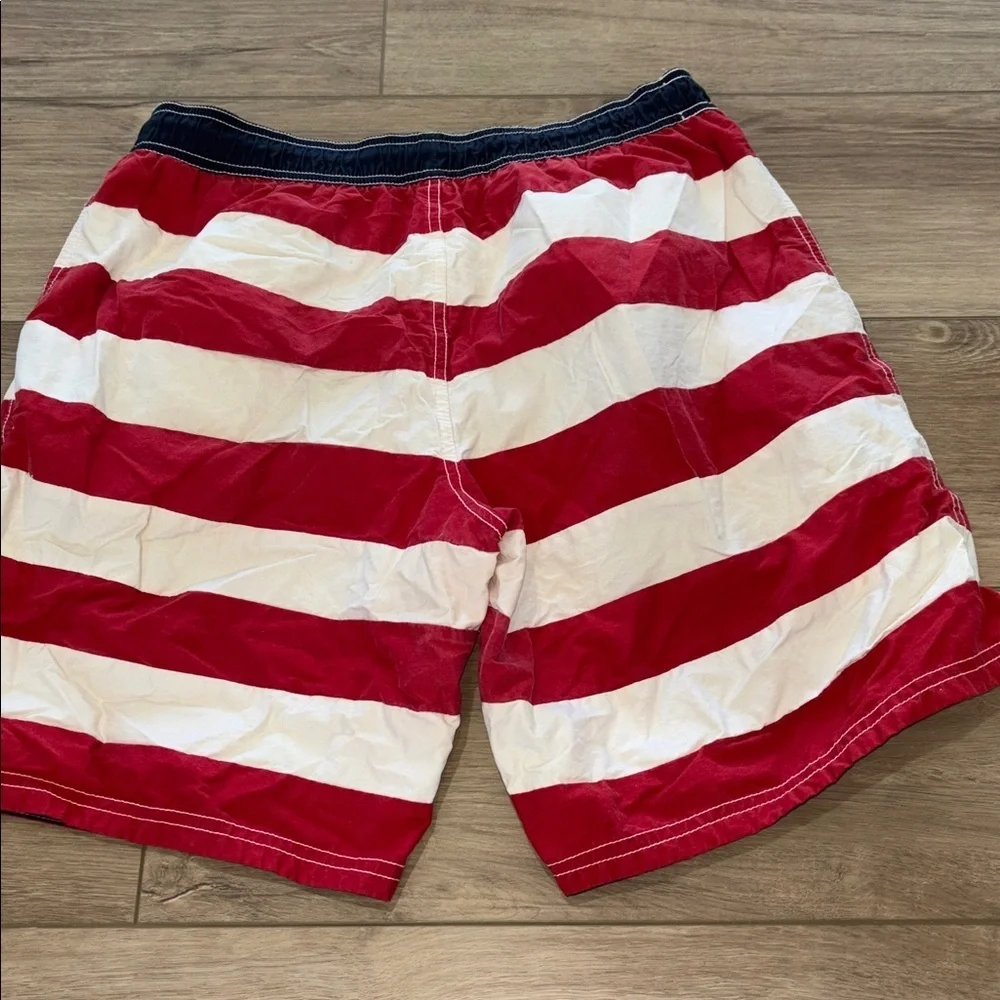 Vtg 90s Tommy Hilfiger  Intl Games Swim Shorts Trunks USA Flag Hip Hop size med